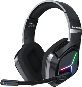 ONIKUMA X9 Pro Wired Gaming Headset – Stereo Surround Sound, 50mm Drivers, Noise-Canceling Mic, Soft Ear Cushions – 3.5mm + USB for PC, PS4, PS5, Xbox, Switch, Mobile