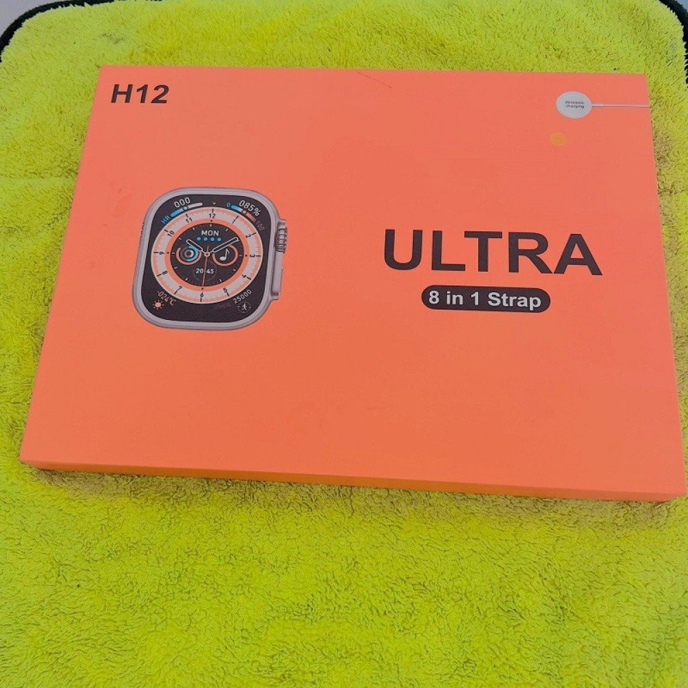 H12 Ultra Smart Watch With 7 Straps