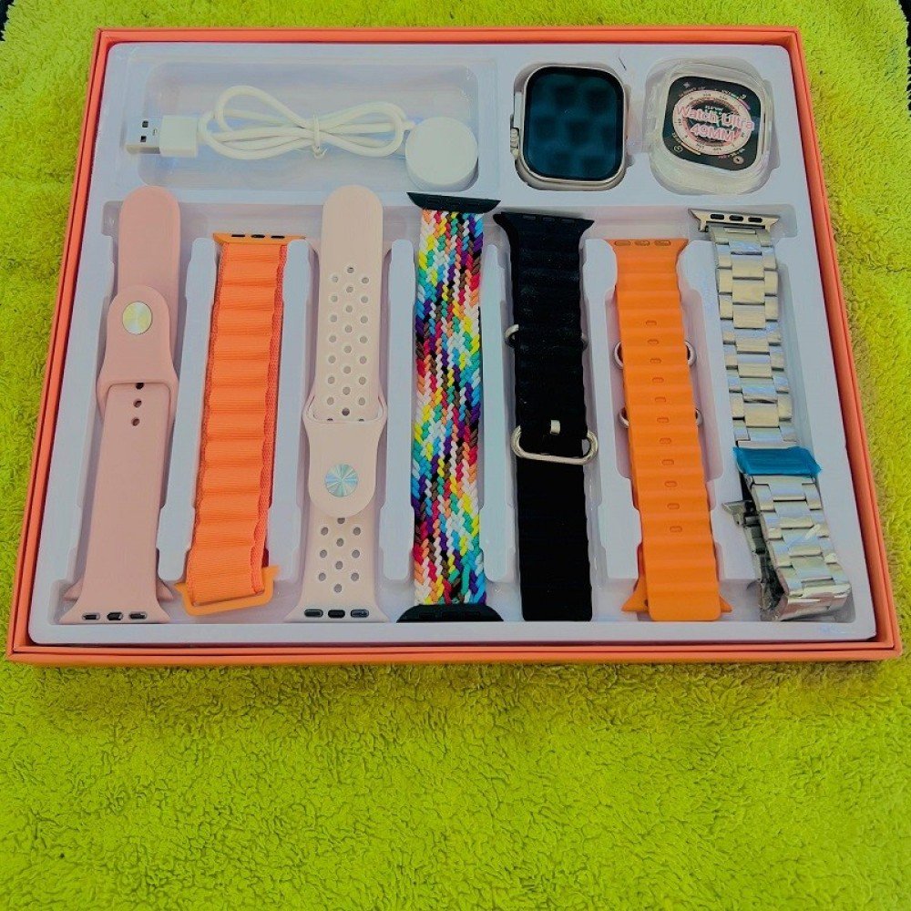 H12 Ultra Smart Watch With 7 Straps