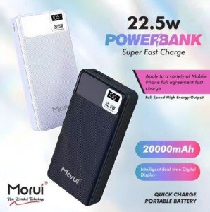 MORUI 22.5W 20000mAh SUPAR FAST CHARGING POWER BANK MP-20PD