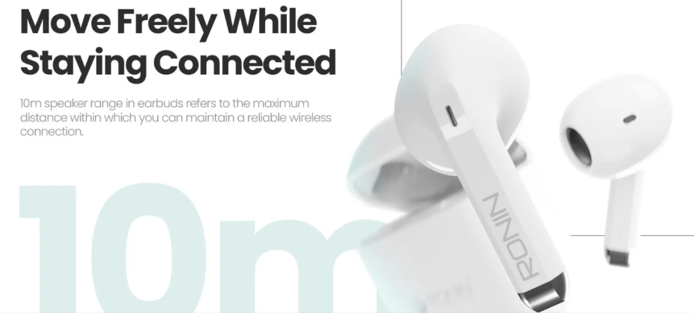 Ronin R-275 Bluetooth Earbuds - Gaming and Music TWS Earpods