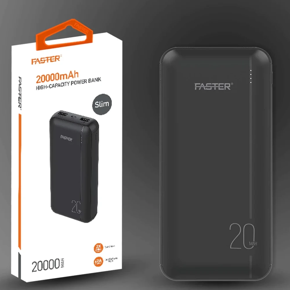 Faster W21 High-Capacity Power Bank 20000 mAh