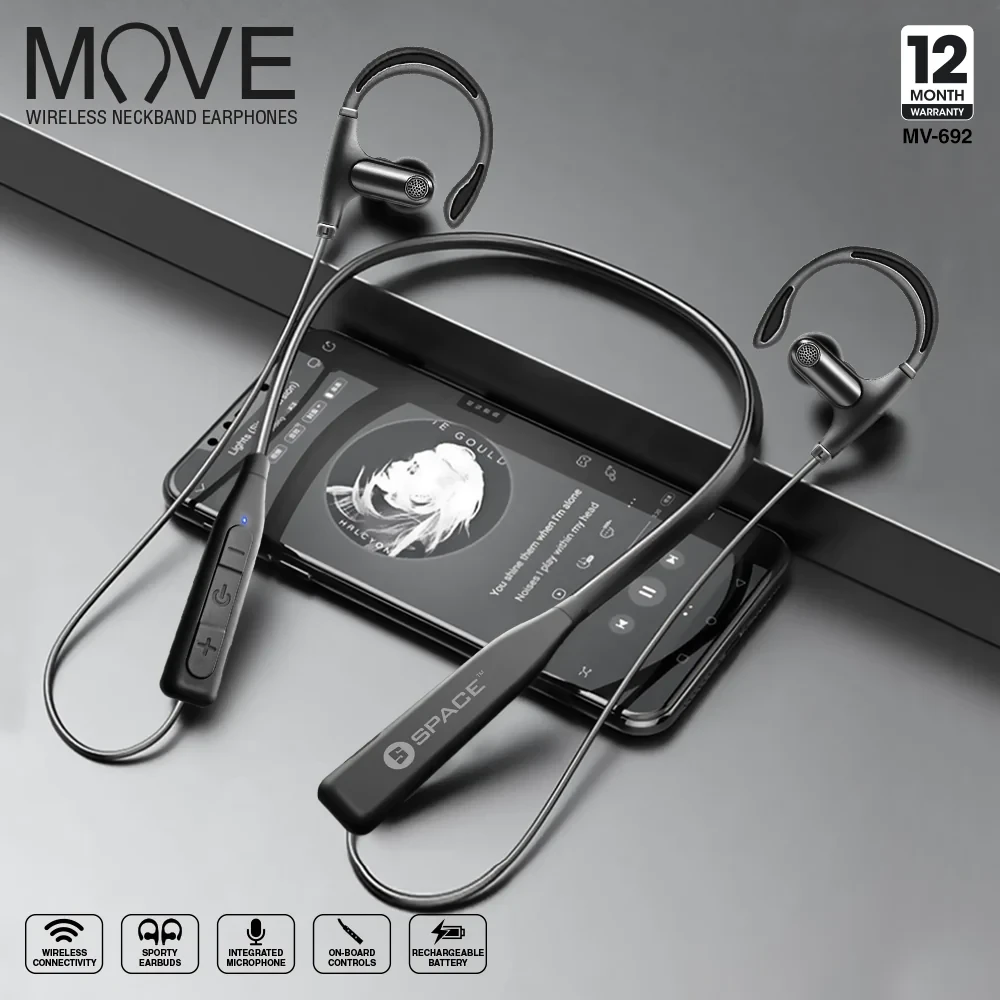 Wireless Neckband Earphones MV-692